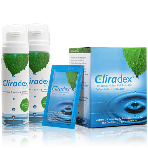 Cliradex Blepharitis Kit eyelid cleansers