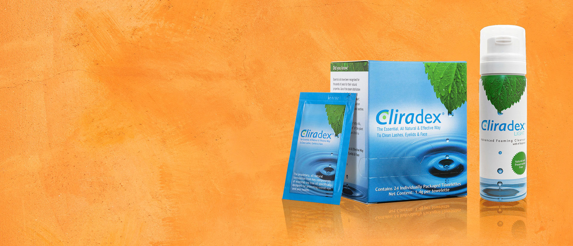 cliradex 4-terpineol facial & eyelid cleansers